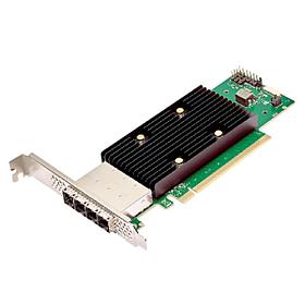 HBA-адаптер Broadcom 9600W-16e SGL (05-50108-00) PCIe Gen4 x16 LP, Tri-Mode SAS/SATA/NVMe 24G HBA,