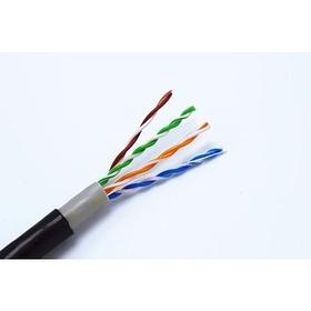 5bites Кабель US5505-305CPE витая пара UTP/SOLID/5E/24AWG/COPPER/PVC+PE/BLACK/OUTDOOR/DRUM/305M