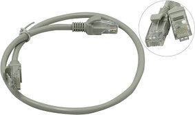 Cablexpert PP22-0.5M Патч-корд UTP  кат.5, 0.5м, литой, многожильный (серый)