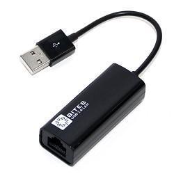 5bites Кабель-адаптер UA2-45-02BK USB2.0 сетевая карта - RJ45 10/100 Мбит/с, 10см