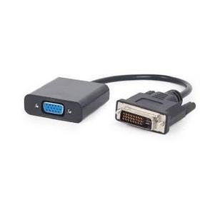 Переходник Cablexpert DVI-D (M) / VGA (F) длина кабеля 20cм черный, пакет A-DVID-VGAF-01