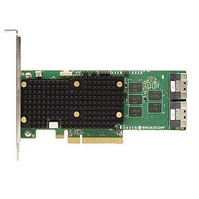 RAID-контроллер Broadcom 9660-16i SGL (05-50107-00 / 05-50107-00003 / 03-50107-00003) , PCIe 4.0 x8, LP, 24G