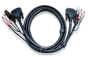 Кабель ATEN CABLE DVI-D/USBA/SP.MC-DVI-D/USB B/SP/MC, 3m (2L-7D03U)