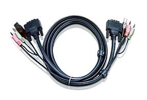 Кабель ATEN CABLE DVI-dd/USB B/MC.SP-DVI-dd/USB A/MC, 3m (2L-7D03UD)
