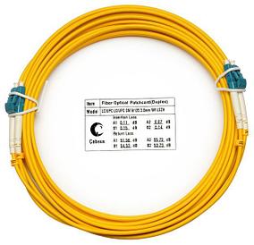 Оптический патч-корд duplex LC-LC 9/125 SM Cabeus FOP(d)-9-LC-LC-7m 7 метров желтый
