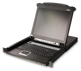 КВМ консоль ATEN 17" 8-Port PS/2-USB VGA Single Rail LCD KVM Switch (CL5708M-ATA-RG)
