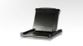 КВМ консоль ATEN 17" Single Rail LCD Console (PS/2-USB, VGA) (CL1000M-ATA-RG)