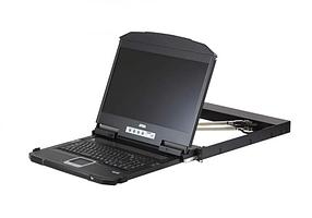 КВМ консоль ATEN 18.5" Ultra Short Depth Dual Rail WideScreen LCD Console (USB, HDMI / DVI / VGA, 1920x1080)