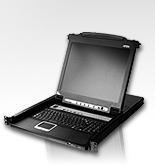 КВМ консоль ATEN 19" 16-Port PS/2-USB VGA Single Rail LCD KVM Switch (CL5716N-ATA-RG)