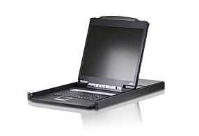 КВМ консоль ATEN 19" 16-Port PS/2-USB VGA Single Rail LCD KVM Switch (CL1316N-ATA-RG)