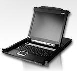 КВМ консоль ATEN 19" 8-Port PS/2-USB VGA Single Rail LCD KVM Switch (CL5708N-ATA-RG)
