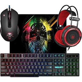 Defender Singularity MKP-118 Игровой набор (мышь+клавиатура+гарнитура+ков.), 52118