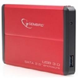 Gembird EE2-U3S-2-R Внешний корпус 2.5" Gembird EE2-U3S-2 , красный, USB 3.0, SATA