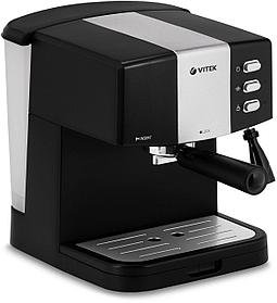 Кофеварка Vitek VT-1523, рожковая, черный