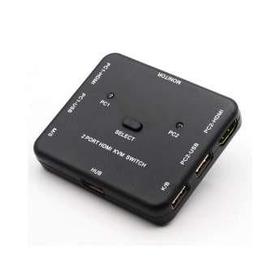 ORIENT HS21, HDMI KVM переключатель на 2 устройства, порты HDM + 2xUSB (клавиатура+мышь), поддержка 4K@30Hz,