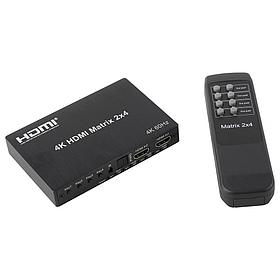 ORIENT HSP0204HN-2.0, HDMI матричный переключатель/разветвитель 2- 4 с аудиовыходами, UHD 4K/60Гц (3840x2160),