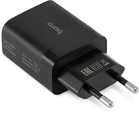 Сетевое зарядное устройство Buro BUWE1, 2xUSB, 10.5Вт, 2.1A, черный [buwe10s200bk]