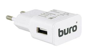 Сетевое зарядное устройство Buro TJ-159w, USB-A, 10.5Вт, 2.1A, белый