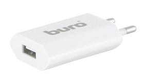 Сетевое зарядное устройство Buro TJ-164w, USB, 5Вт, 1A, белый