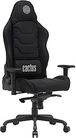 Кресло Cactus CS-CHR-MC04-BBK, на колесиках, ткань, черный