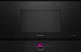 Встраиваемая микроволновая печь Bosch Serie 8 BFL9221B1, 21л, 900Вт, черный