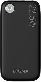 Внешний аккумулятор (Power Bank) Digma DGPF10B, 10000мAч, черный [dgpf10b22pbk]