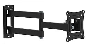 Кронштейн для телевизора Buro FL2S, 15-29", настенный, поворотно-выдвижной и наклонный, черный [bm13a71ts3]