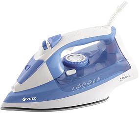 Утюг Vitek VT-8330, 2400Вт, белый/голубой