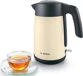 Электрический чайник BOSCH TWK7L467 Цвет: бежевый, 2400 Ватт, скрытый нагр.элемент, 1.7 л