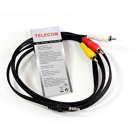 Telecom Кабель соединительный (TAV4545-1.5M) 3.5 Jack (M)/3 RCA (M) [6926123462270]