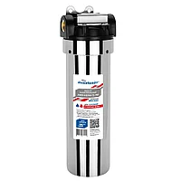 Магистральный фильтр из нержавеющей стали с пластиковой крышкой Аквабрайт 1/2" АБФ-НЕРЖ-12- ПЛ 10SL