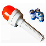 Сигнальный фонарь дорожный оградительный ФС-4 с батарейками, фото 8