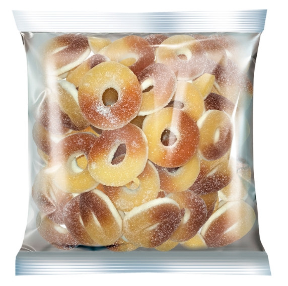 Жевательный мармелад KRUT FRUT колечки со вкусом колы, 500г