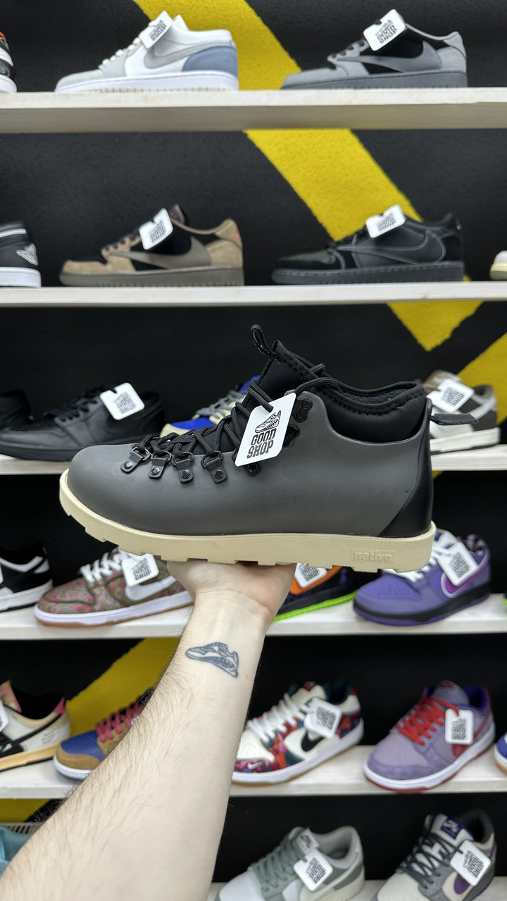 Ботинки Native Fitzsimmons Grey Beige Black