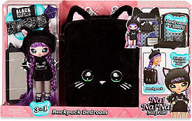 Игровой набор Рюкзак-спальня Na Na Na Surprise Backpack Bedroom Black Kitty 566946