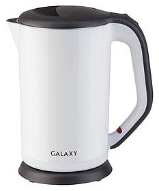 Чайник электрический GALAXY GL 0318, 2000Вт, белый и черный