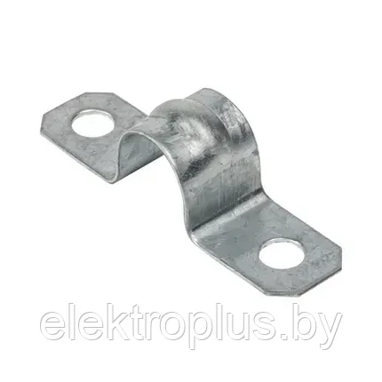 Скоба металлическая двухлапковая d21-22 мм (100 шт) EKF PROxima, фото 2