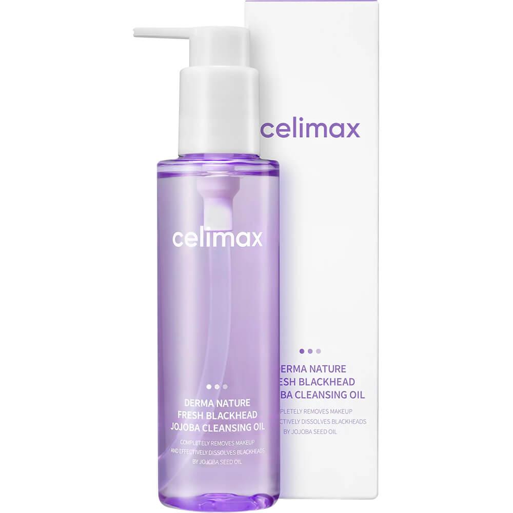 Гидрофильное масло от чёрных точек Celimax Derma Nature Fresh Blackhead Jojoba Cleansing Oil, 150 мл - 3 мл