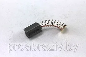 Электроугольная щетка ИНТЕРСКОЛ ПШМ 125/270 6х6х9, проточка с 2 сторон, пружина пятак