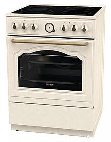 Электрическая плита Gorenje GECS6B70CLI, стеклокерамика, без крышки, бежевый