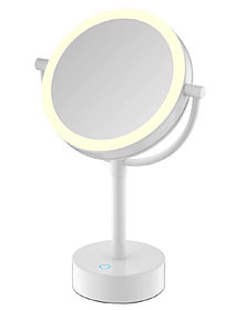 Зеркало косметическое настольное с подсветкой JAVA S-M221W белое