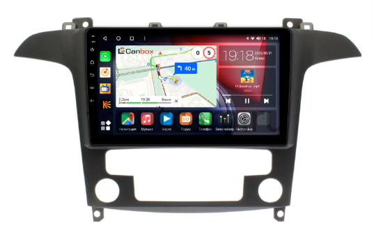 Штатная магнитола Ford Galaxy 2 (2006-2015) (с климат-контролем) Canbox Android 10 (2/32, IPS, DSP, CarPlay)