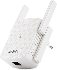 Повторитель беспроводного сигнала Digma D-WR310, белый [d-wr310v2]