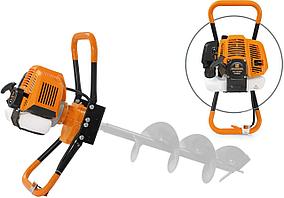 Мотобур Carver AG-43/000 бытовой 2-х такт. 1250Вт 1.7л.с. 43см3 6500об/мин (01.003.00038)