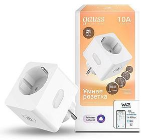 Умная розетка GAUSS SP-10A EU Wi-Fi белый [5510122]