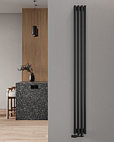 Стальной радиатор STINOX «VITO» на 4 ребра (Черный муар)