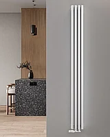 Стальной радиатор STINOX «VITO» на 4 ребра (Белый муар)