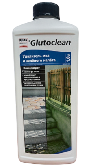 Удалитель мха и зелёного налёта Glutoclean 1л