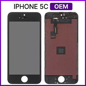 Экран Apple iPhone 5C (с тачскрином и рамкой), черный