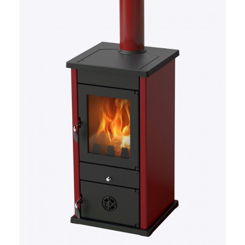 Печь-камин MBS Vesta Eco бордовая